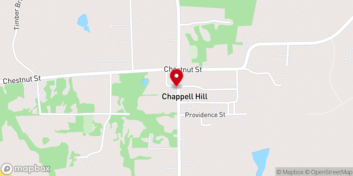 Map showing location of Bluebonnet Festival