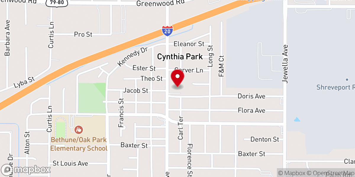 Map showing location of Impact Church