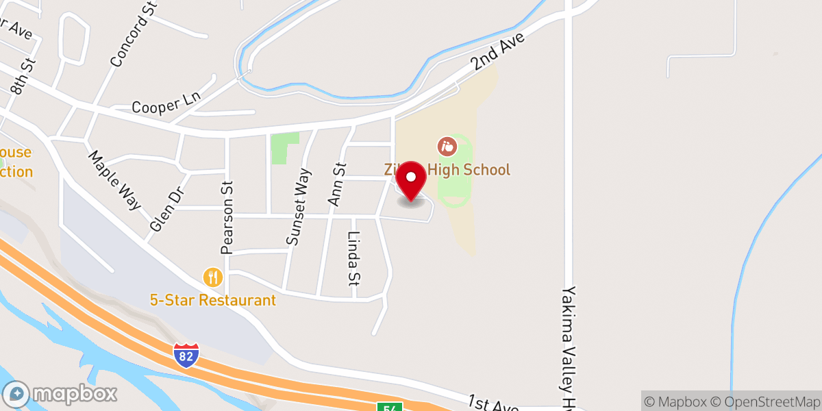 Map showing location of Zillah Nazarene Church