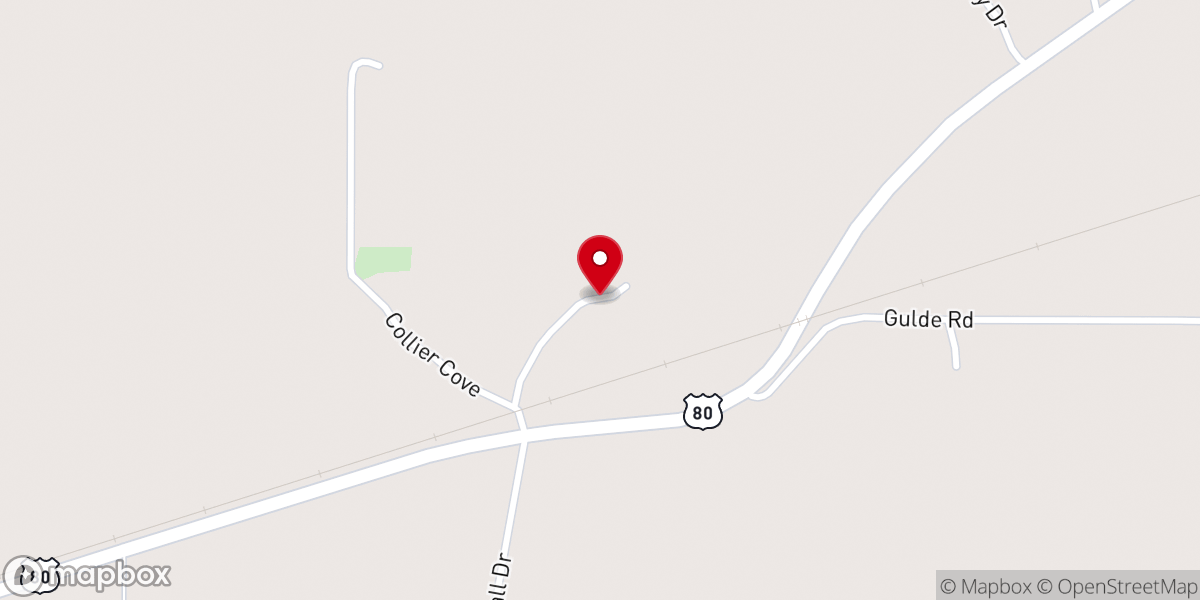 Map showing location of Jordan Grove Church