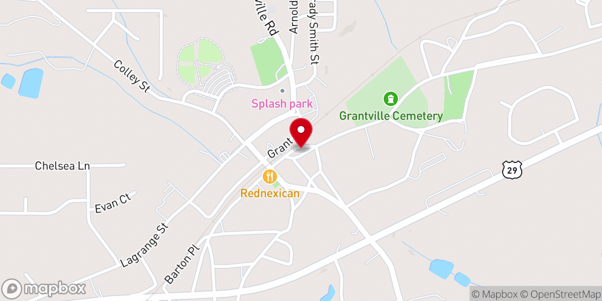 Map showing location of Mud Haven Pottery Studio