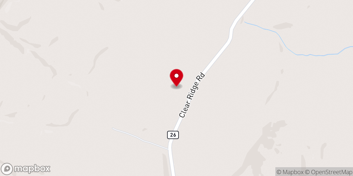 Map showing location of Zion Church
