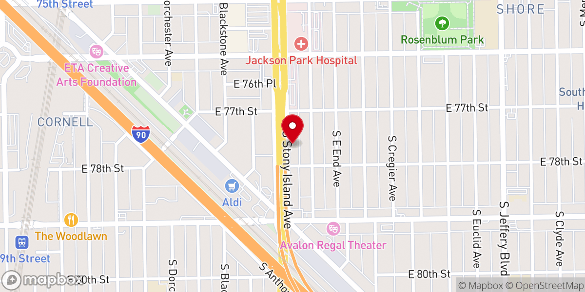 Map showing location of Prayer Mission Church of God in Christ