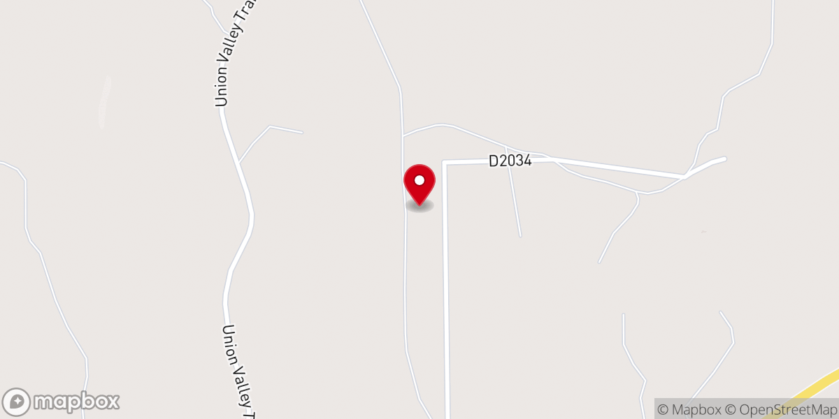 Map showing location of Buck Creek Church