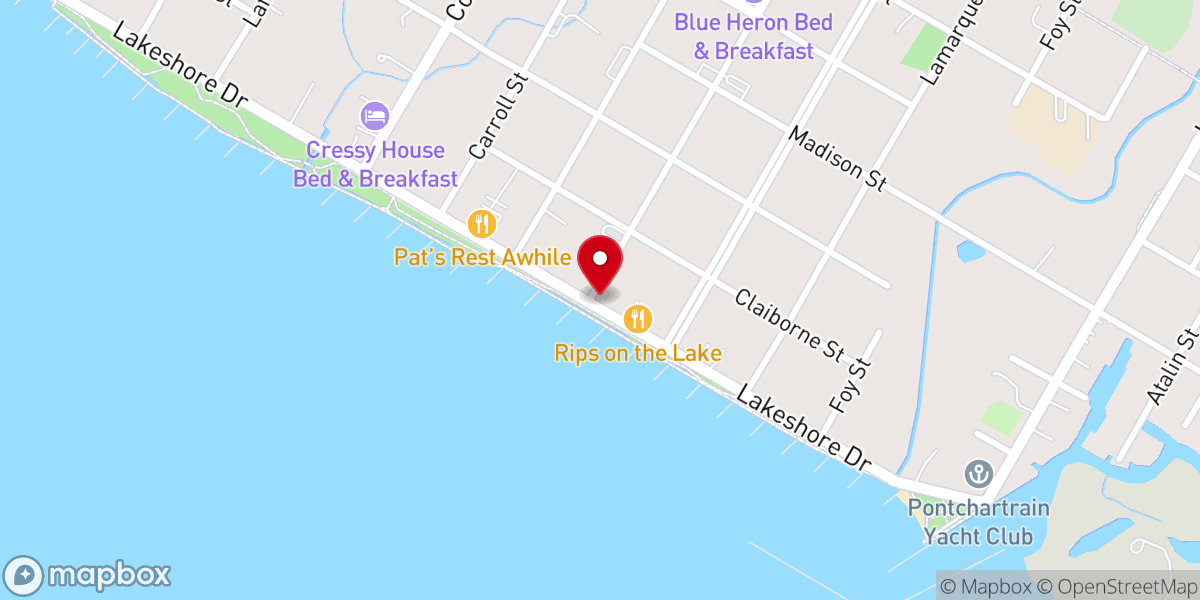 Map showing location of Donz On the Lake