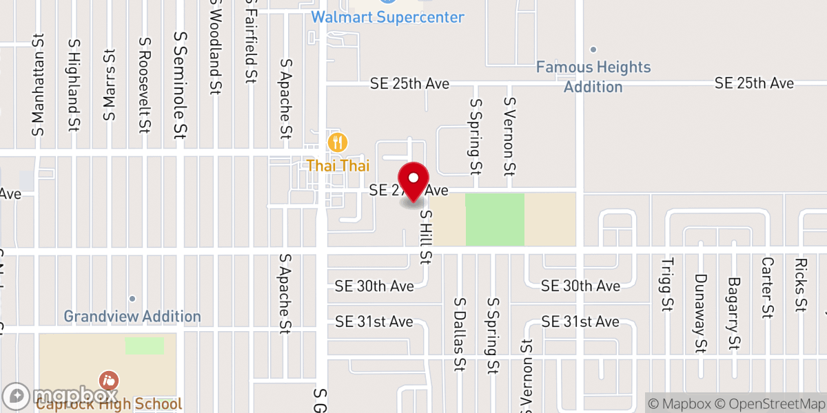 Map showing location of Elevate Church