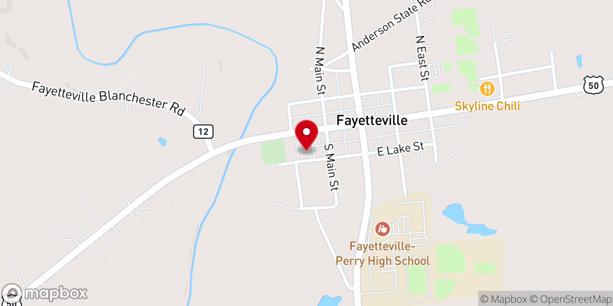 Map showing location of St. Patrick Catholic Church/St. Angela Merici Catholic Church