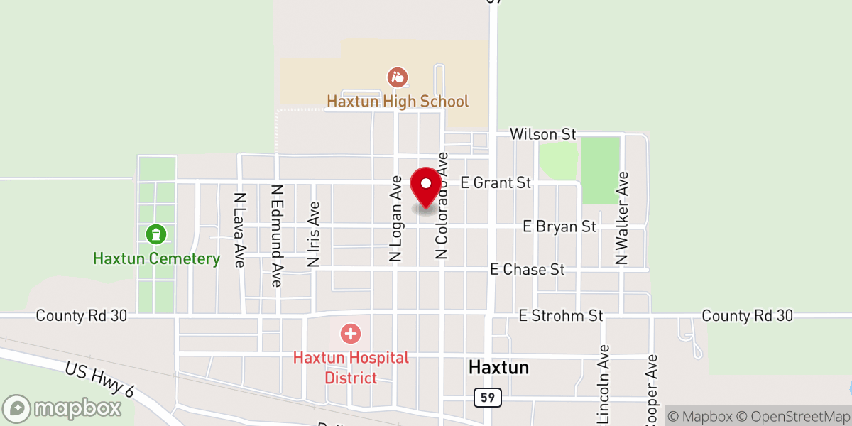 Map showing location of New Hope Church