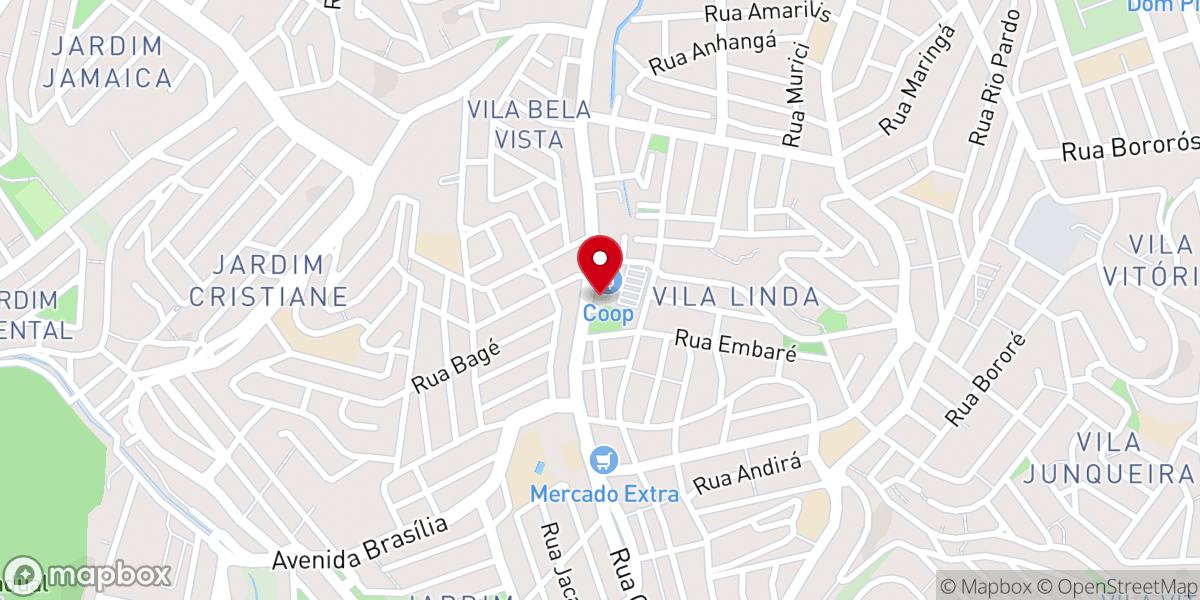 Map showing location of Paróquia Cristo Operário