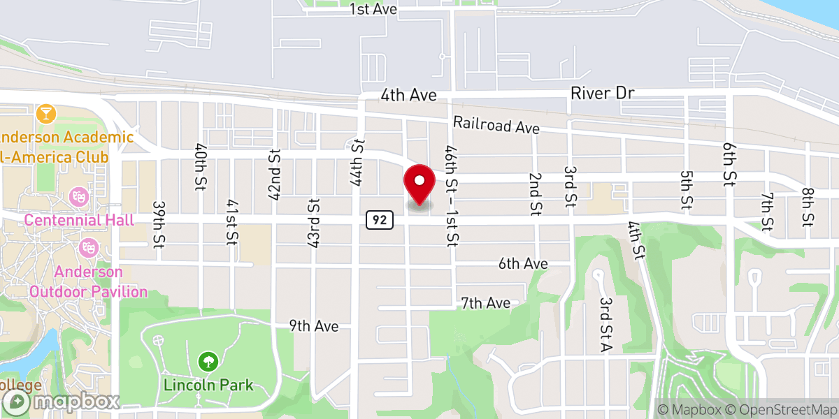 Map showing location of St Johns Lutheran Church