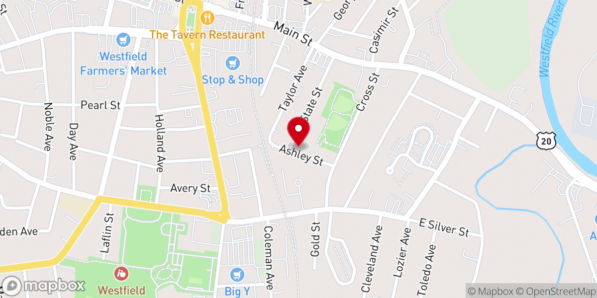 Map showing location of St. Peter & St. Casimir Parish