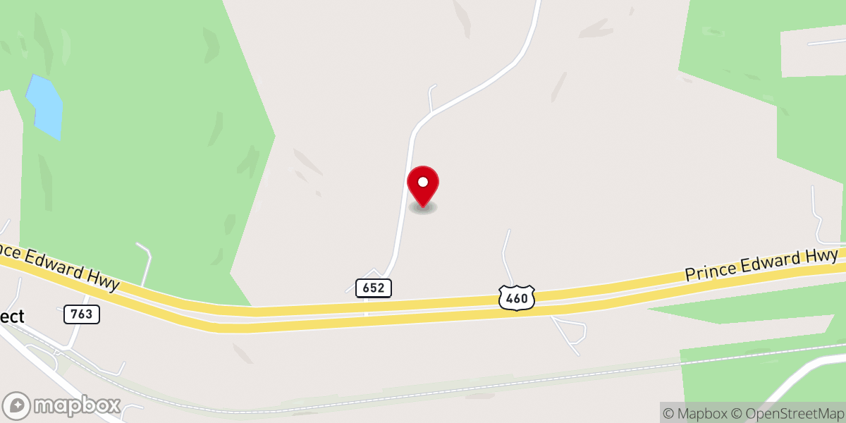 Map showing location of Glenn Memorial Baptist Church