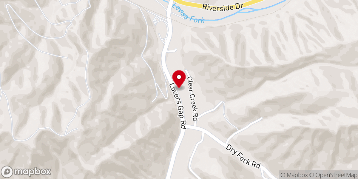 Map showing location of Vansant Church of Christ
