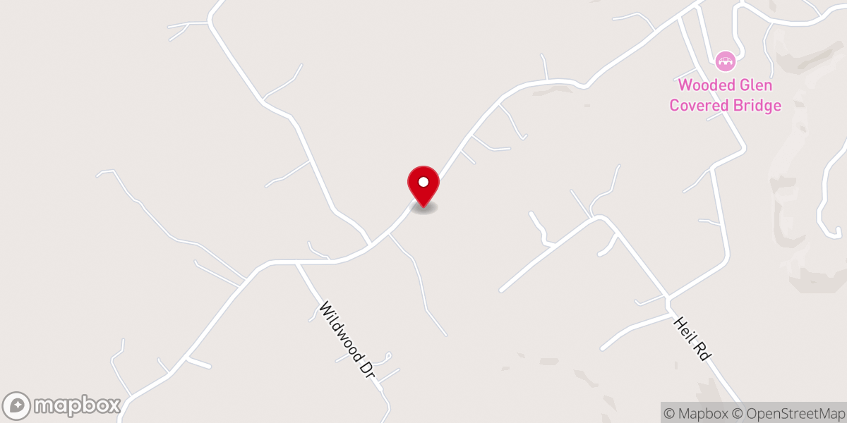 Map showing location of Heritage Hill Farm