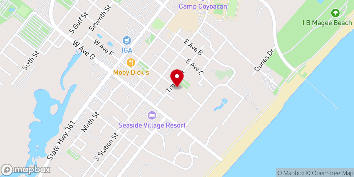 Map showing location of Trinity By the Sea Episcopal