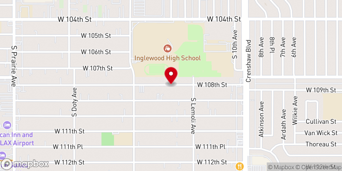 Map showing location of Tabernaculo Biblico Bautista Amigos De Israel South Bay Inc