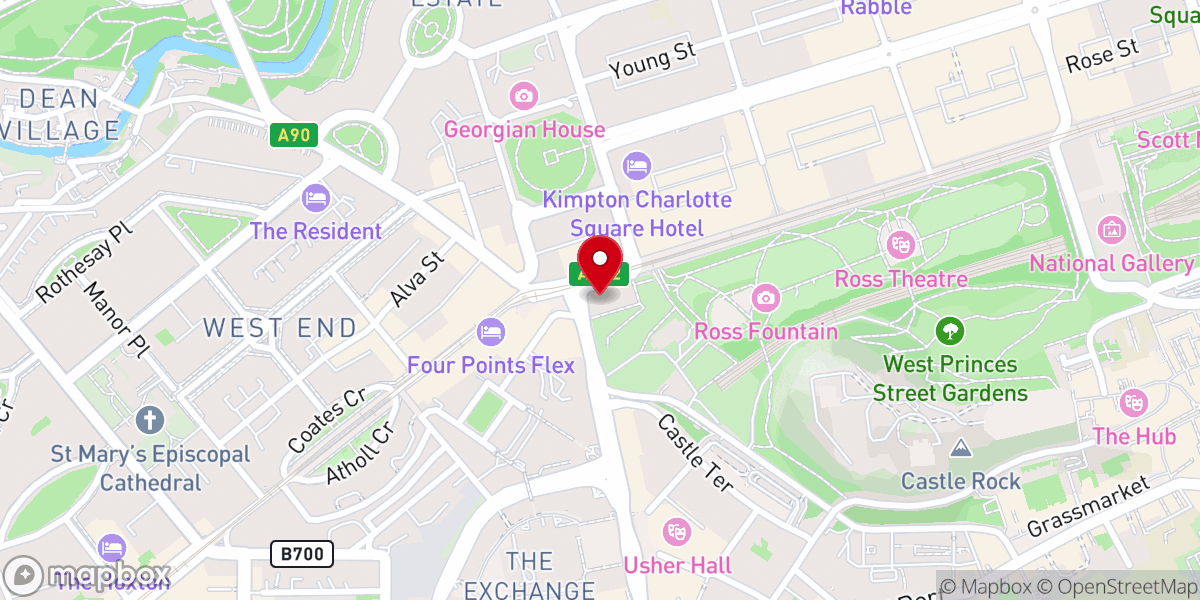 Map showing location of St John's Episcopal Church