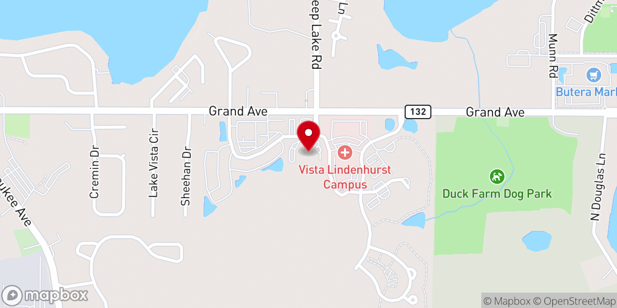 Map showing location of Grace Community Bible Church