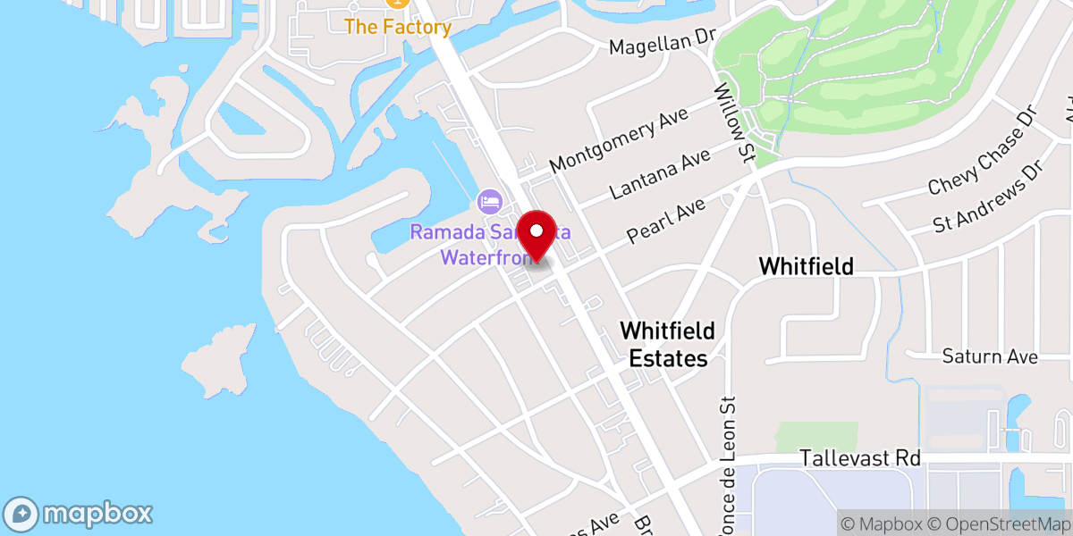 Map showing location of Midway Church of Christ