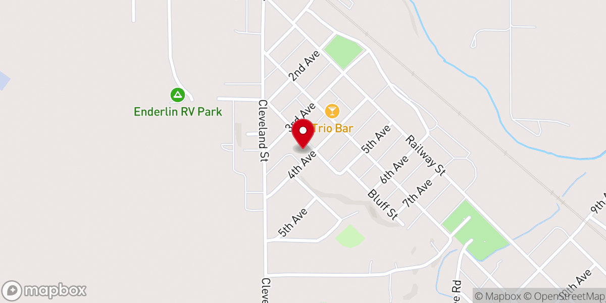 Map showing location of First Lutheran Church