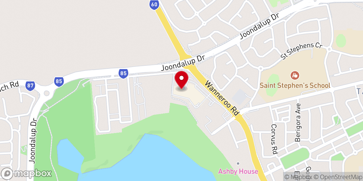 Map showing location of The Grove Church