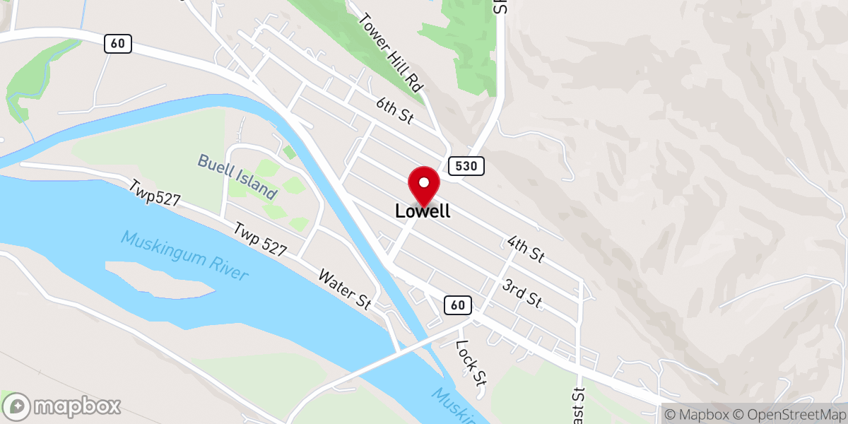 Map showing location of Highland Ridge Comm Church