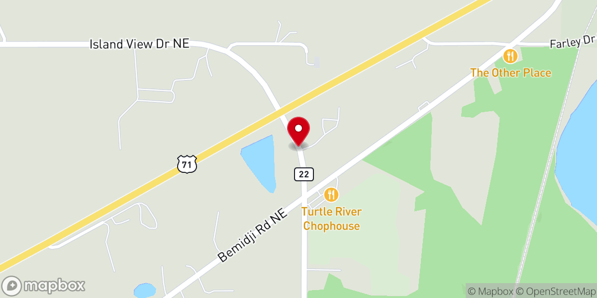 Map showing location of New Salem Lutheran Church