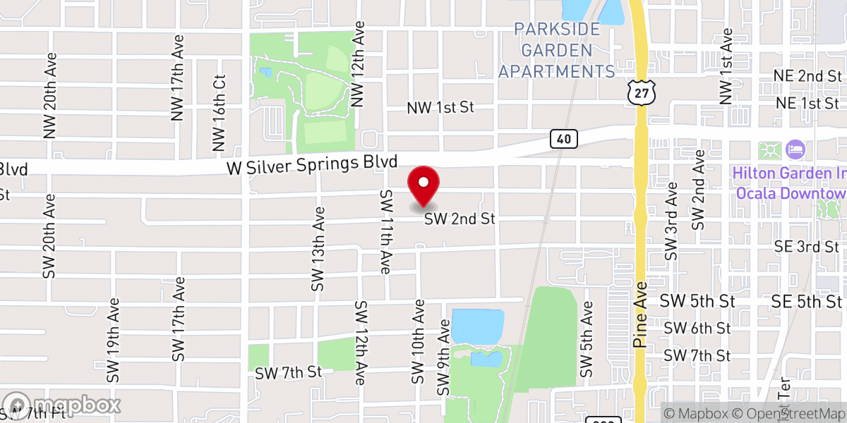 Map showing location of Immaculate Heart of Mary Church
