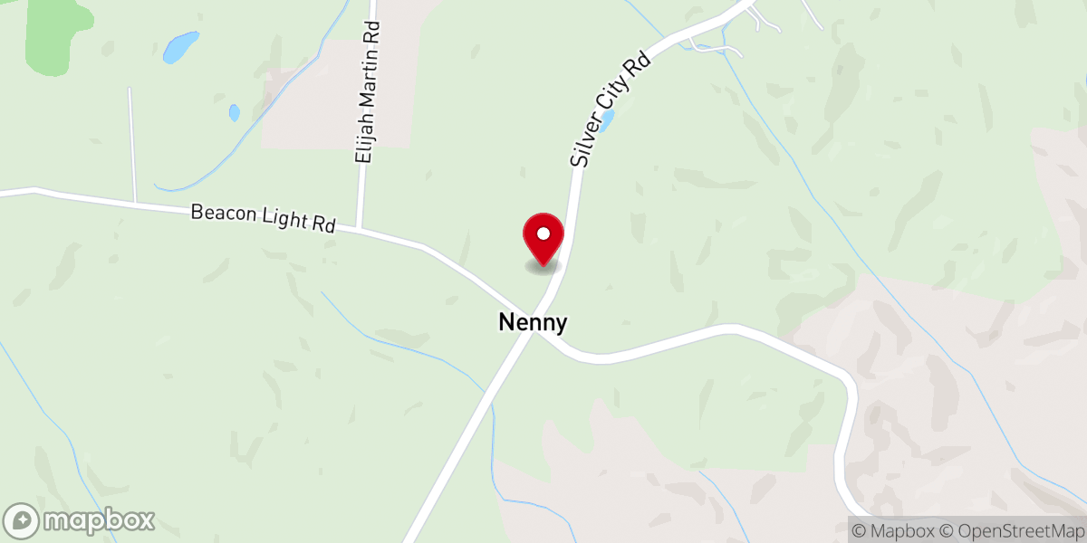 Map showing location of Catherine Nenny Church