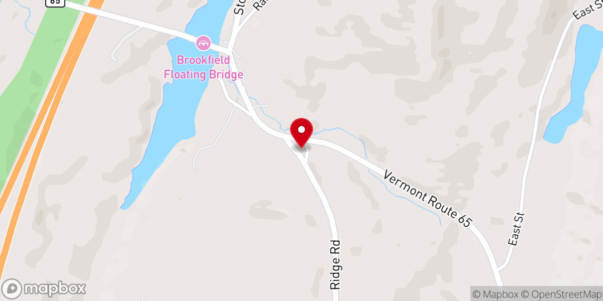 Map showing location of First Congregational Church
