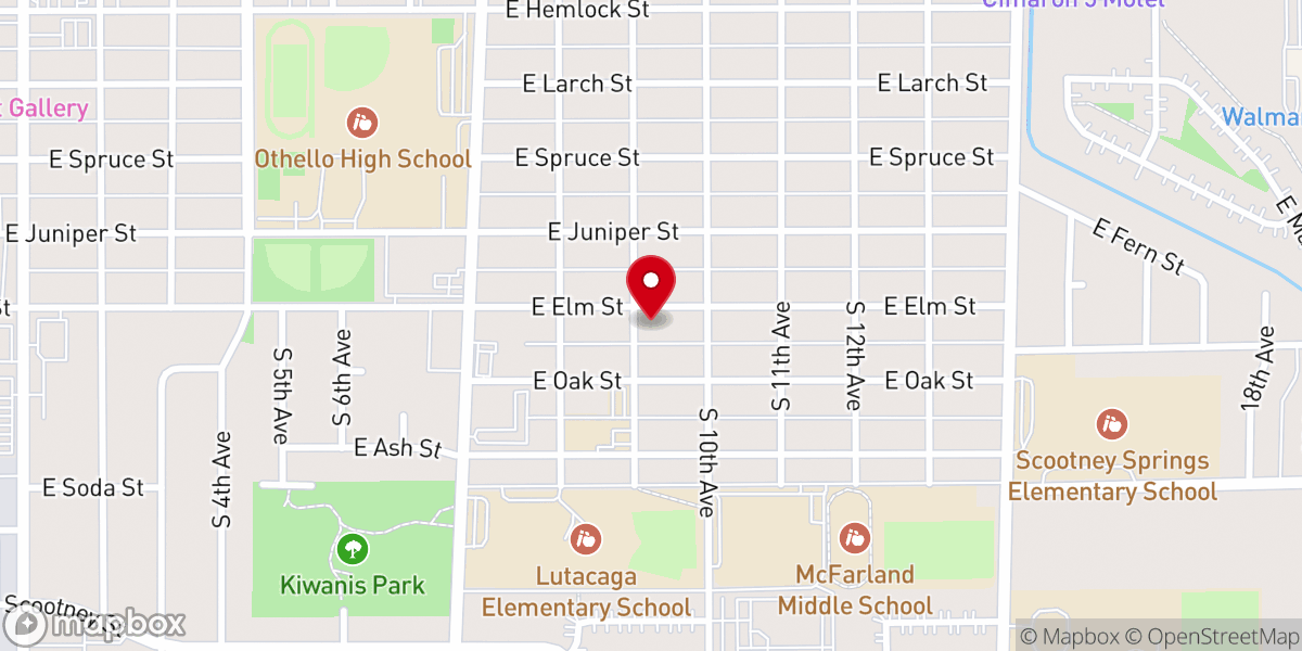 Map showing location of Iglesia El Gran Yo Soy