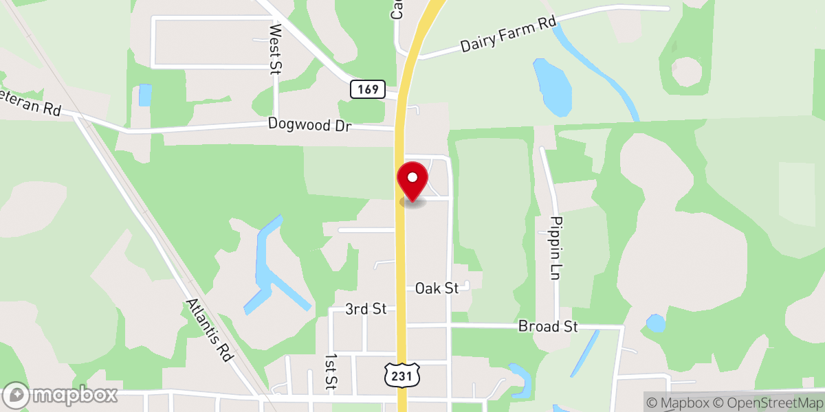 Map showing location of Restore Church