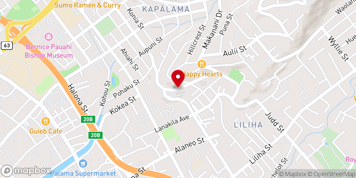 Map showing location of Canaan Community Gospel Center