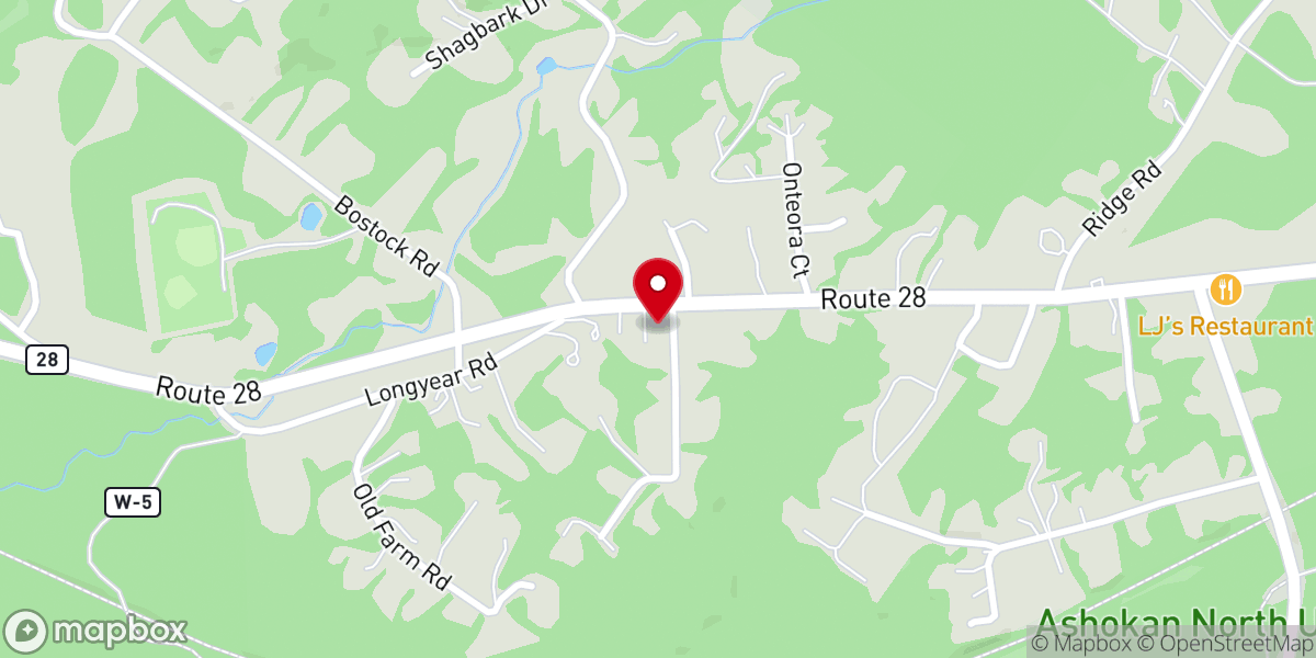 Map showing location of Shokan Reformed Church