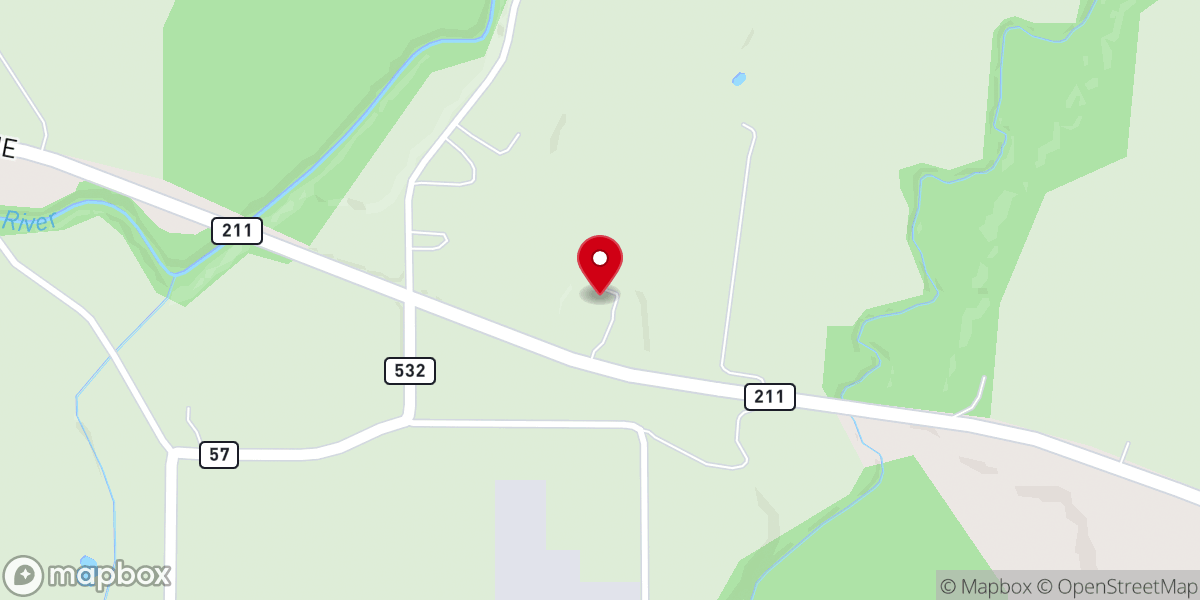Map showing location of Hillcrest Nursery