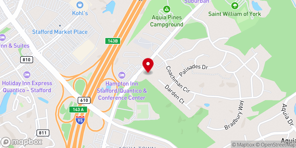 Map showing location of Shiloh New Baptist Church