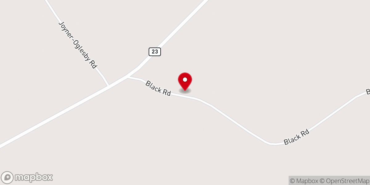 Map showing location of New McCoy Church