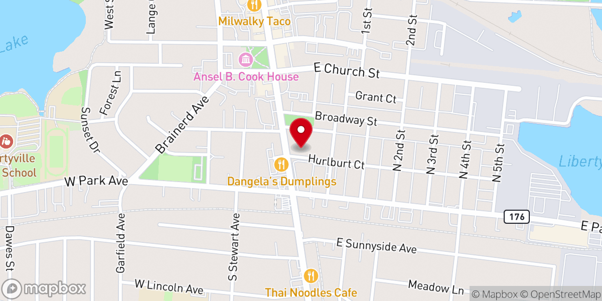 Map showing location of St. Joseph Catholic Church Parish Office