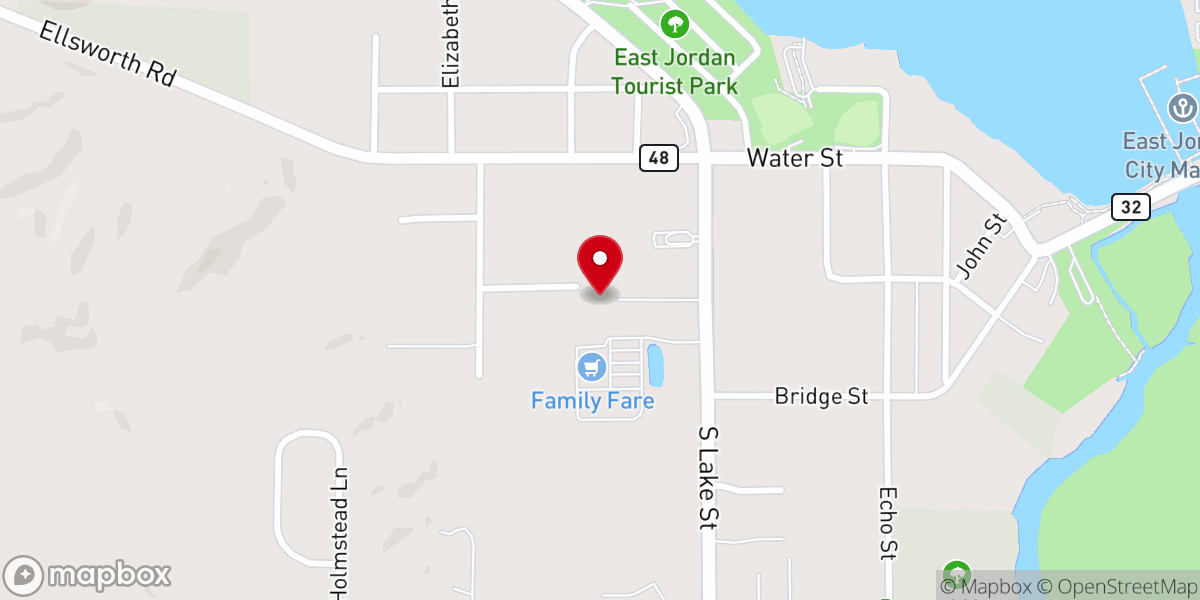 Map showing location of Harvest Barn Church