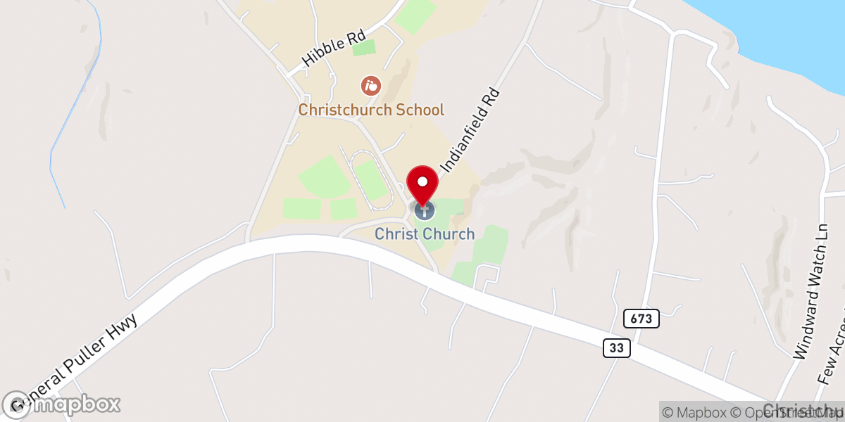 Map showing location of Christ Church Parish "Episcopal"