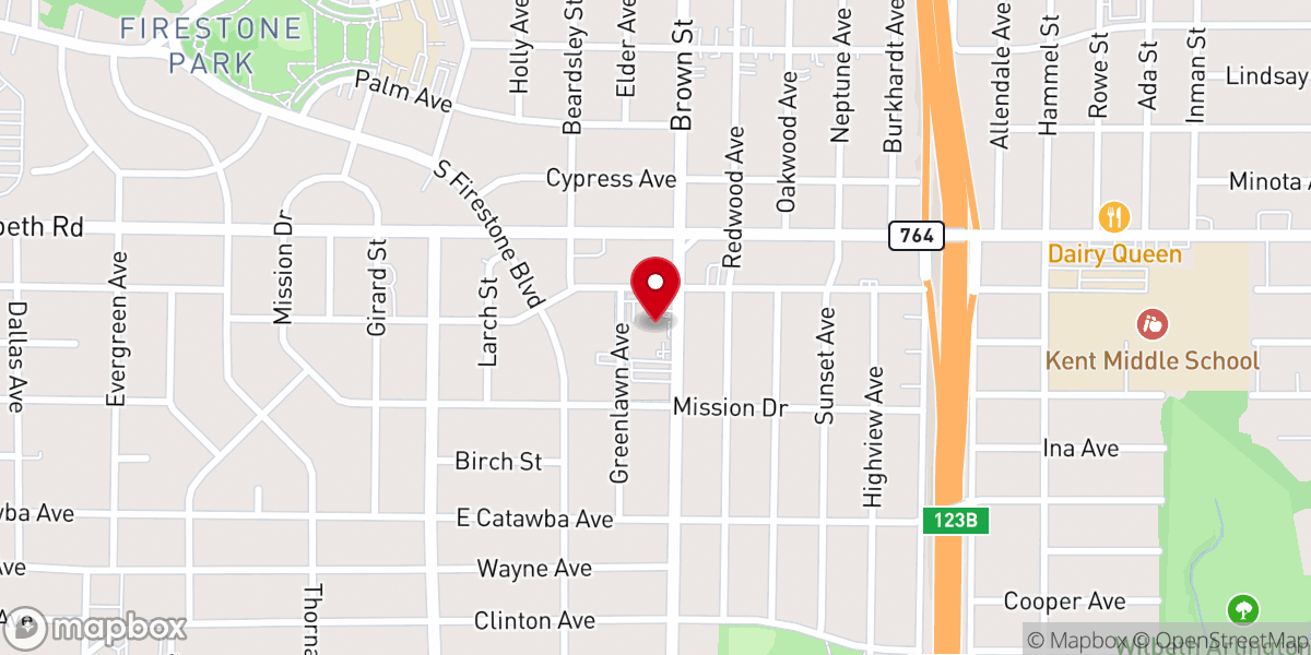 Map showing location of Saint Pauls Roman Catholic Church