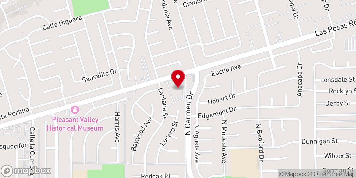 Map showing location of Camarillo Covenant Church