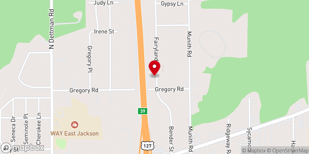 Map showing location of Blaze Church