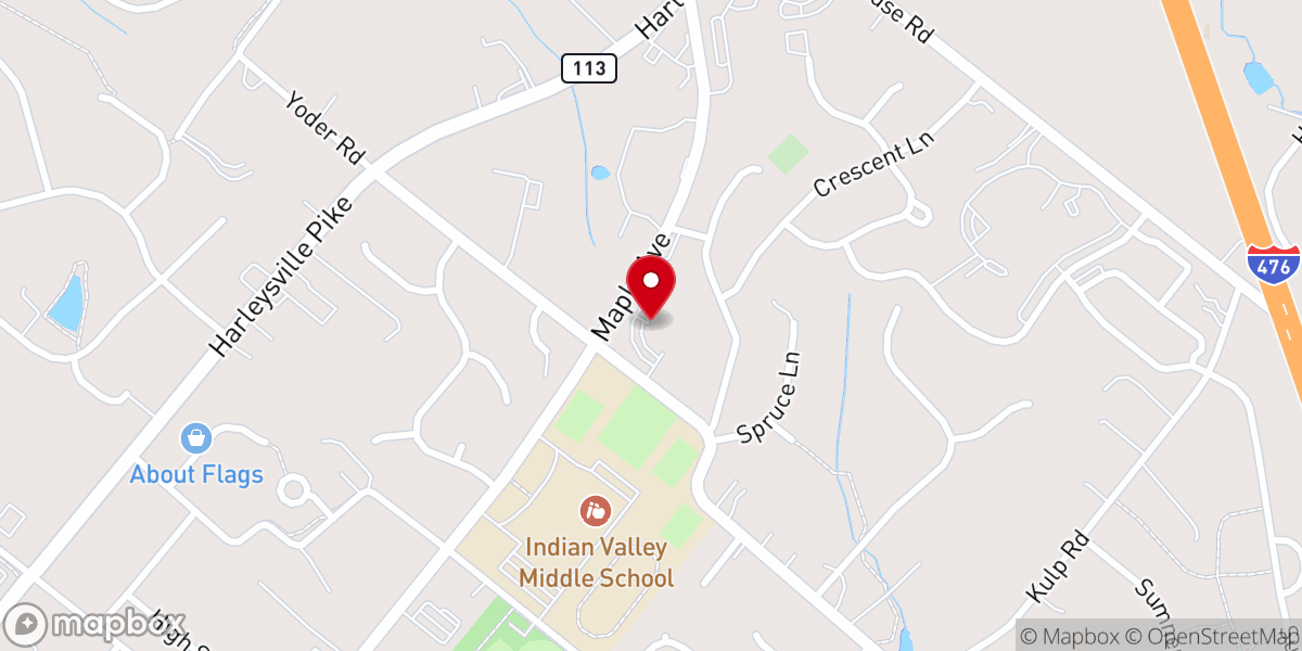 Map showing location of PBC Chapel