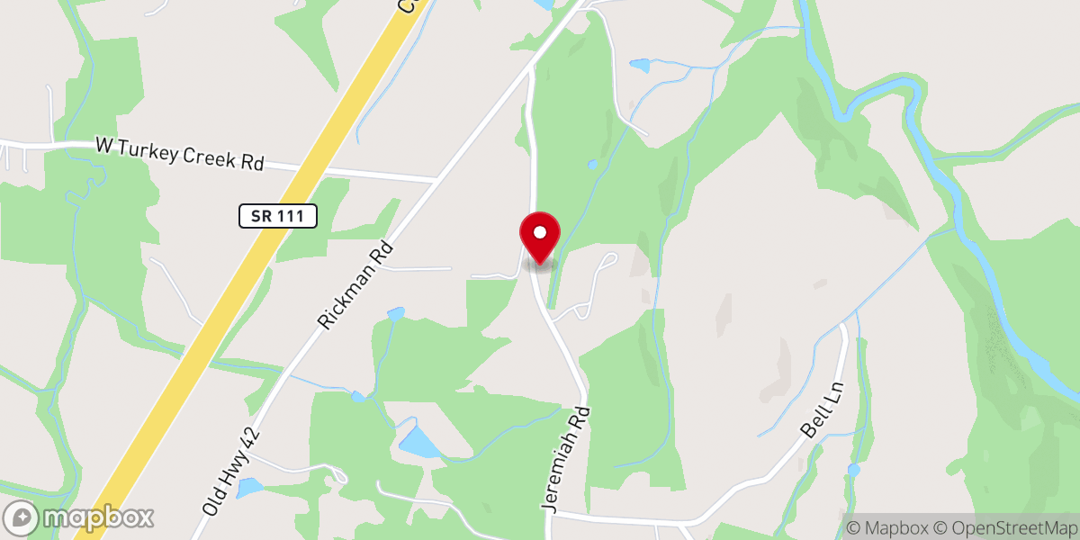 Map showing location of Henry's Chapel