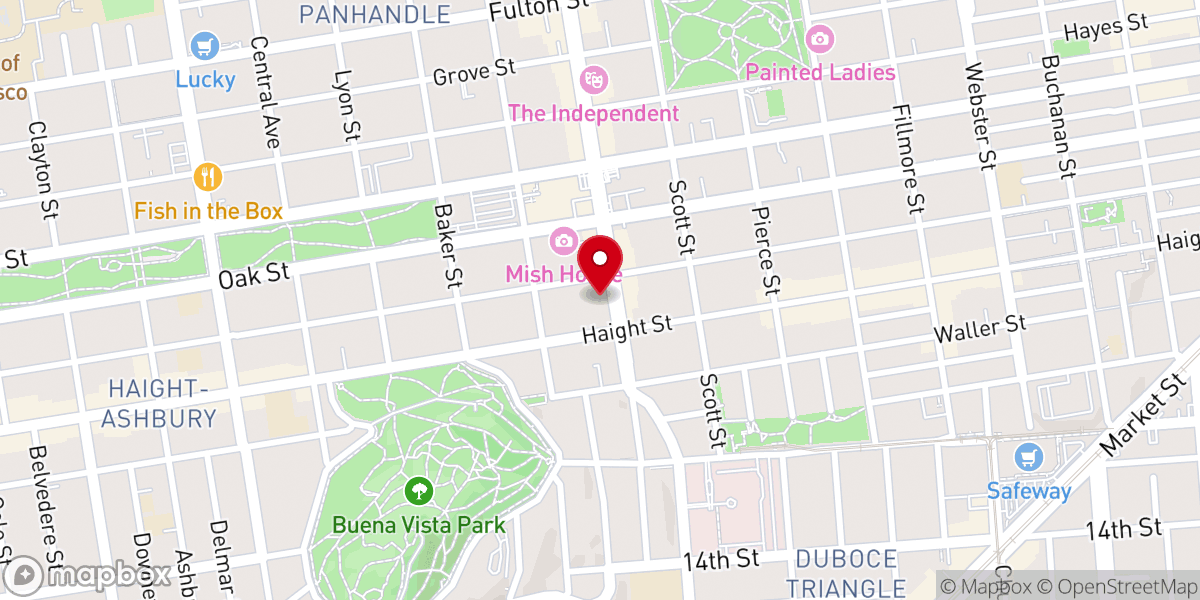 Map showing location of Ebenezer Baptist Church