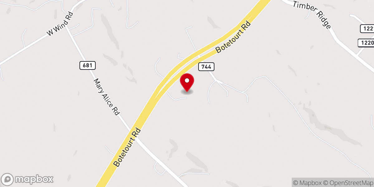 Map showing location of Faith Church