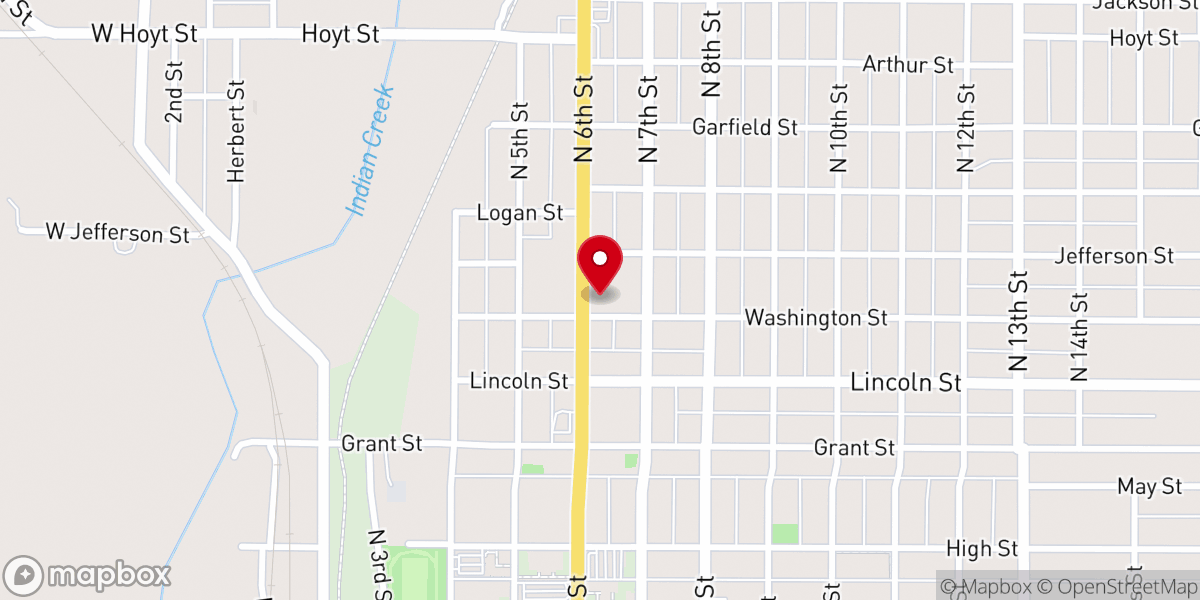 Map showing location of Griffiths-Hovendick Chapel Inc