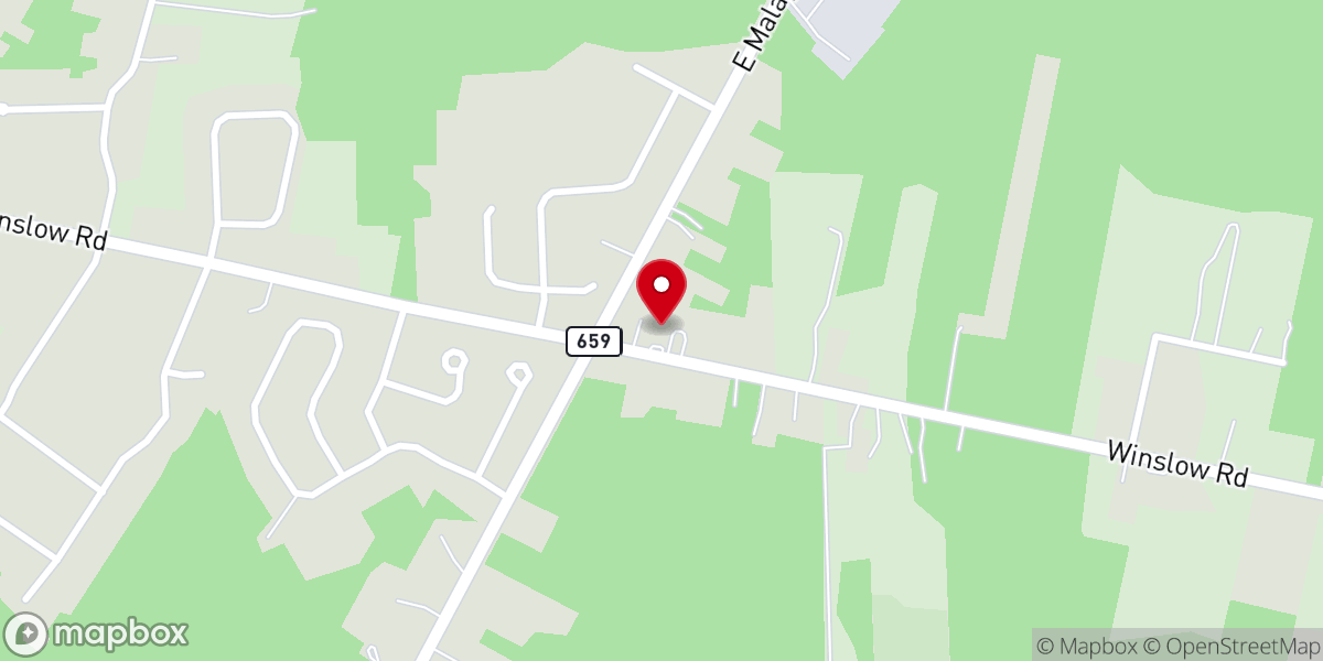 Map showing location of Iglesia Familia de Fe (IDPMI Williamstown NJ)