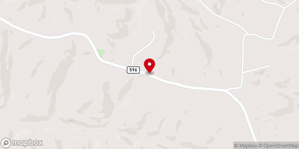 Map showing location of Bethel United Methodist Church